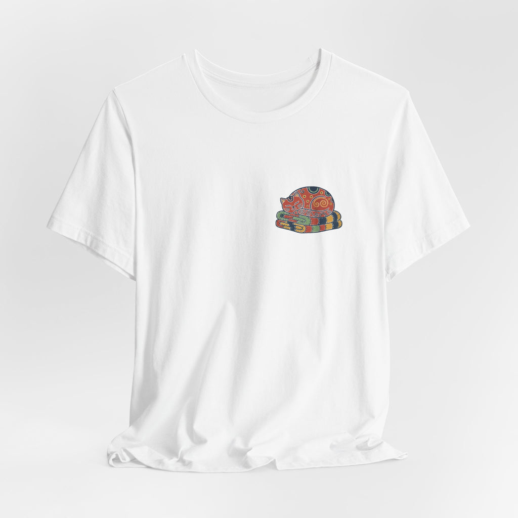 Cat On Quilt Shirt (Pocket)