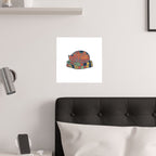 Cat On Quilt Poster