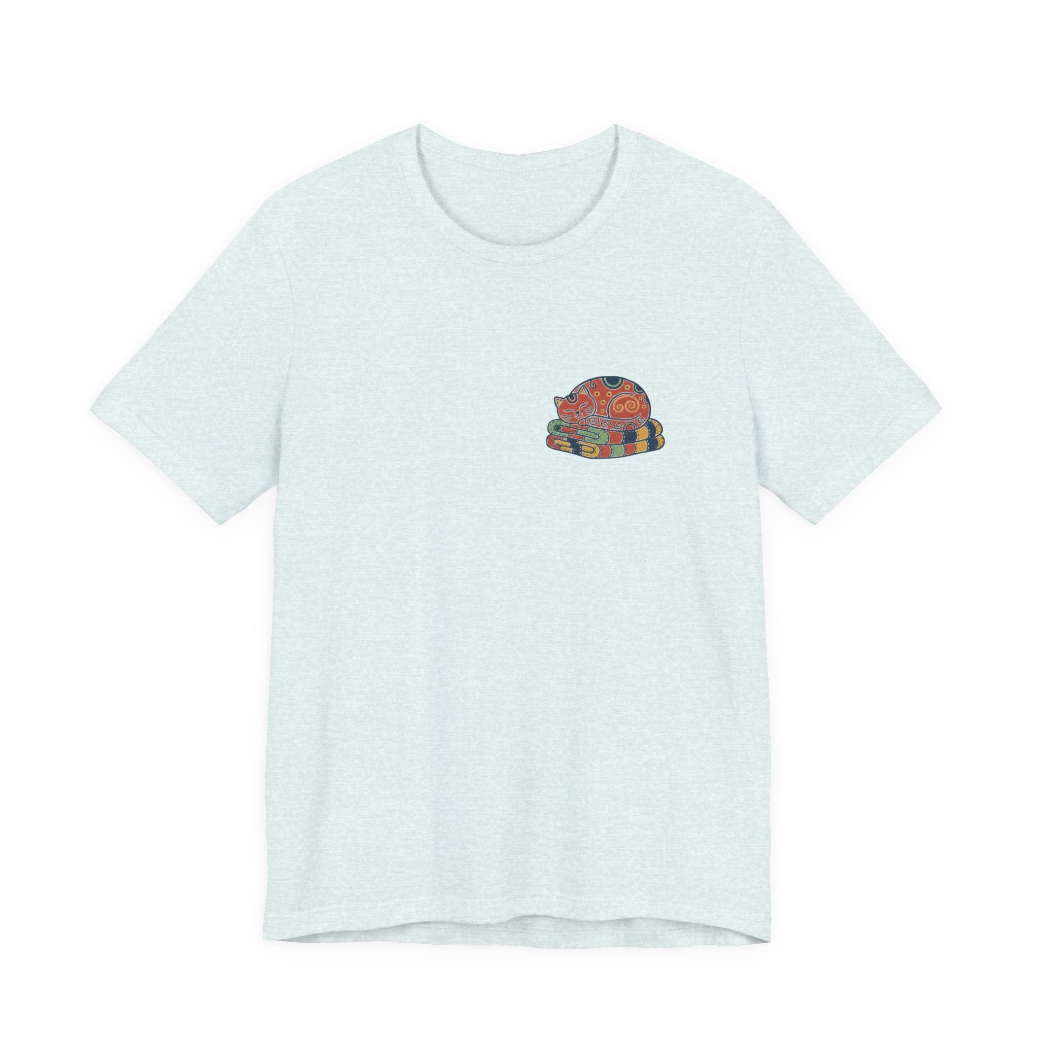 Cat On Quilt Shirt (Pocket)
