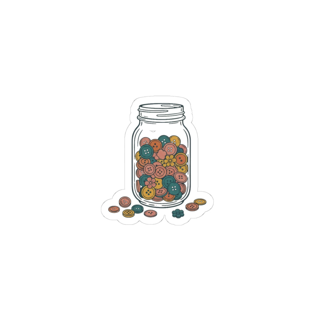 Button Jar Sticker