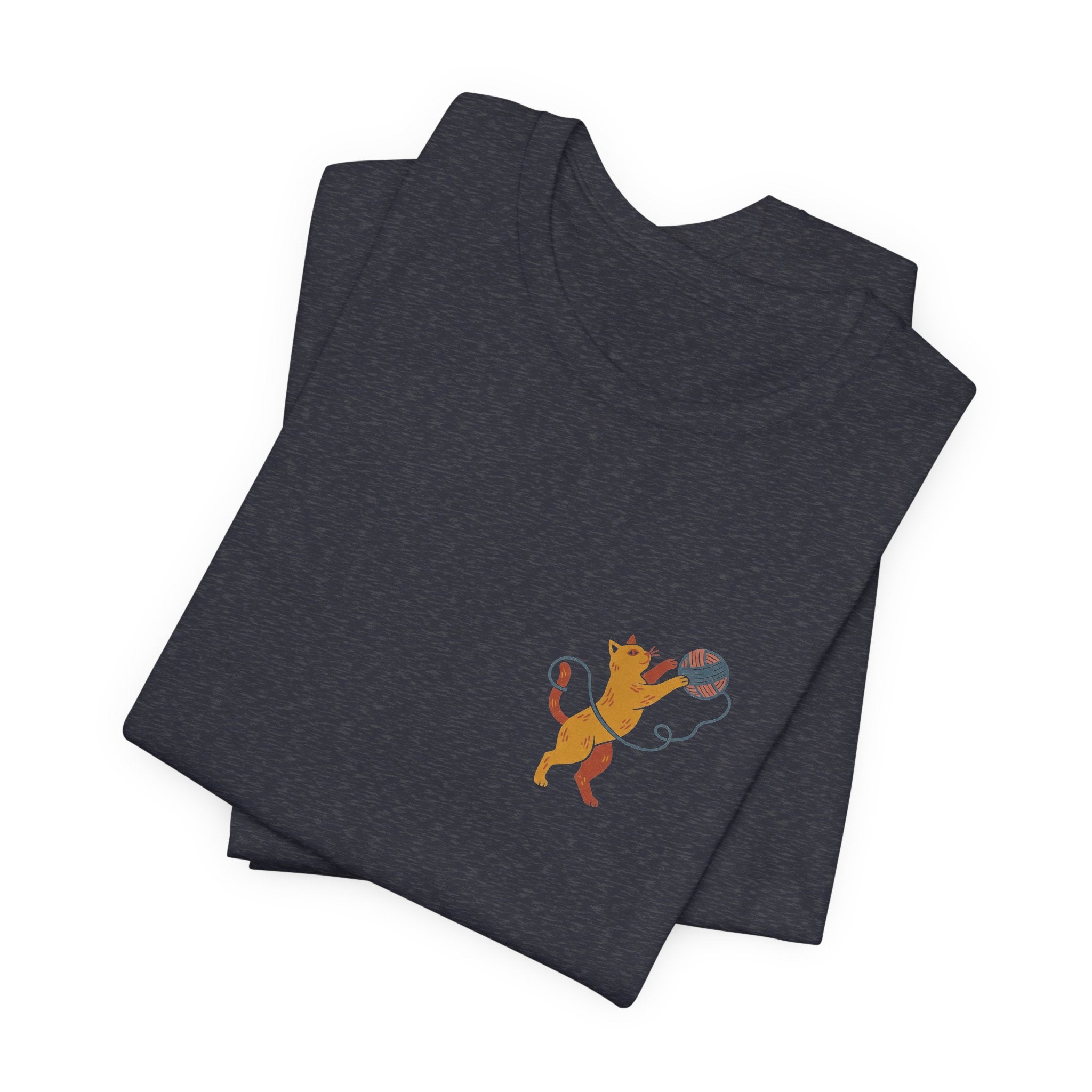 Cat Yarn Ball Shirt (Pocket)