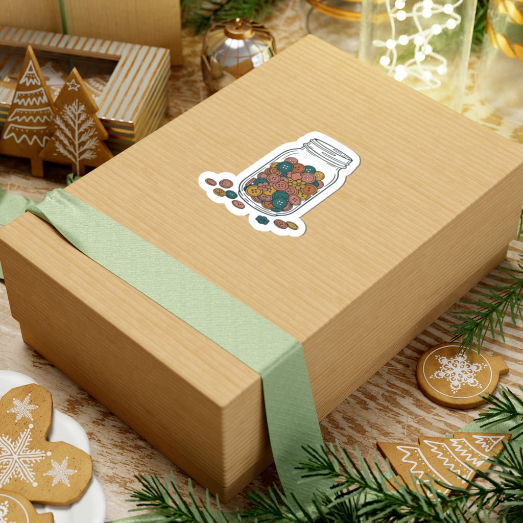 Button Jar Sticker