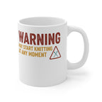 Warning May Knit Mug