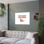 Snacks And Fabric Poster