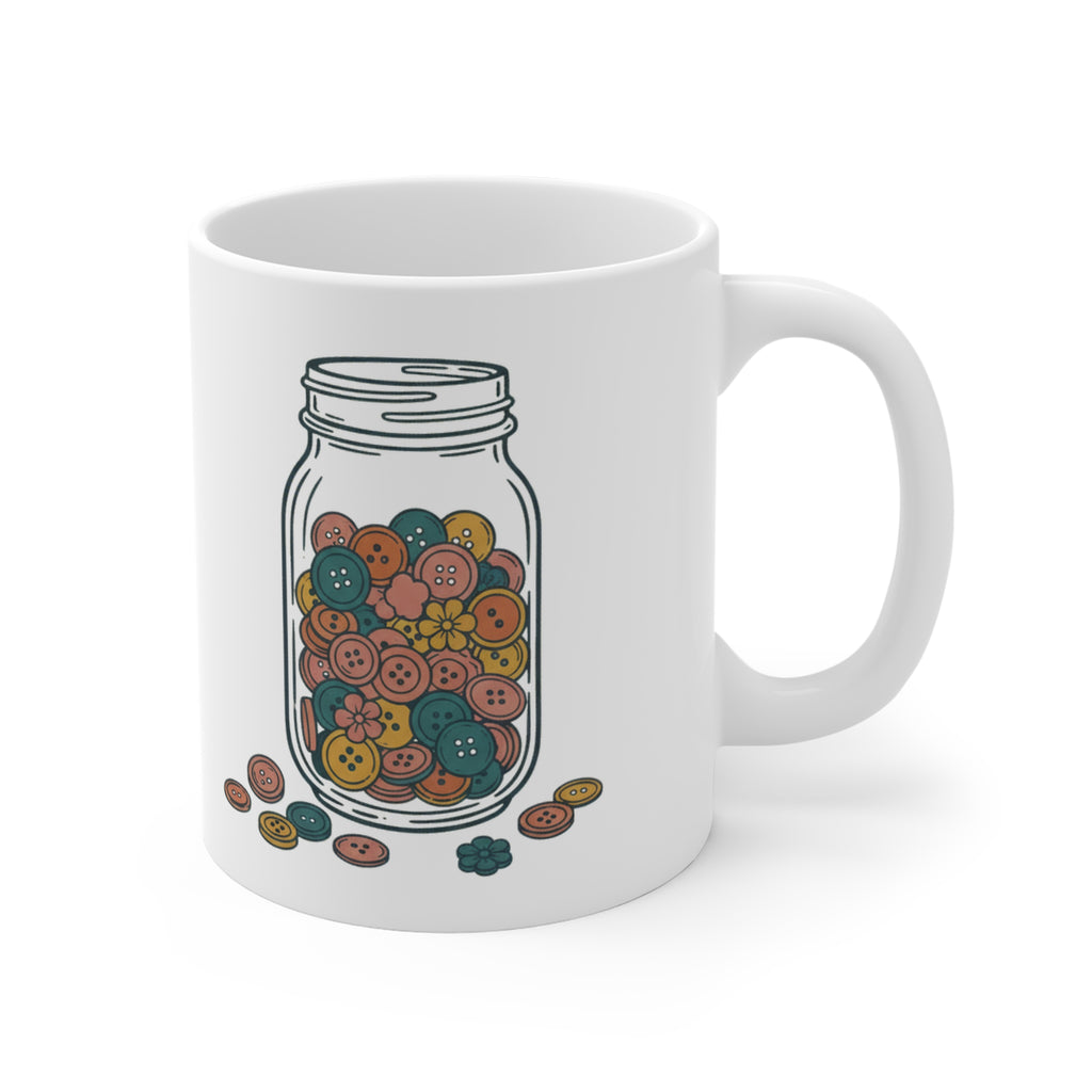 Button Jar Mug