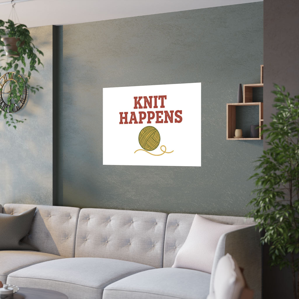 Knit Happens Poster