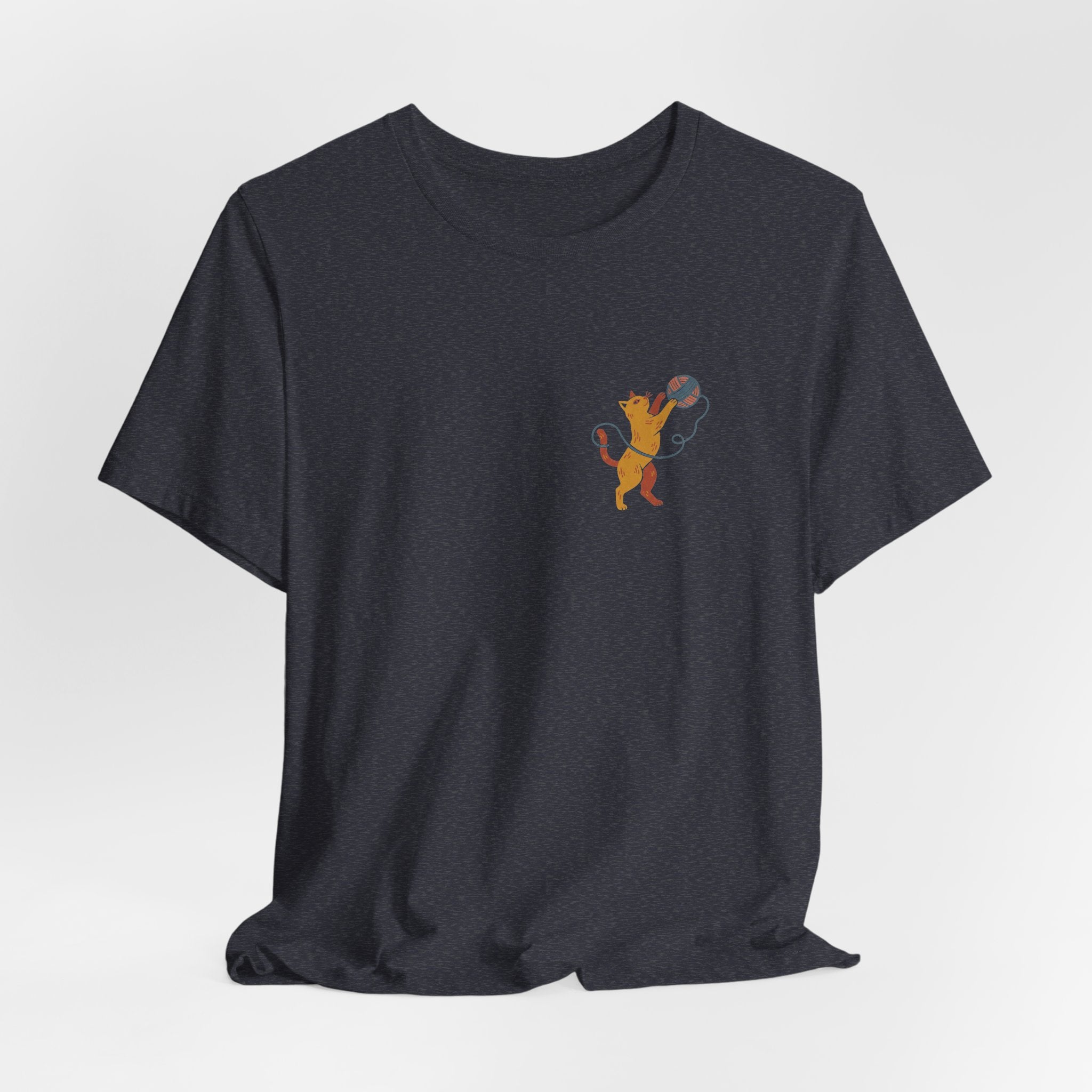Cat Yarn Ball Shirt (Pocket)