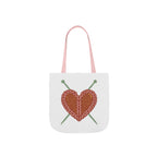 Knit Heart Tote