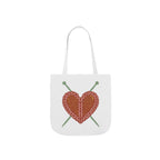 Knit Heart Tote