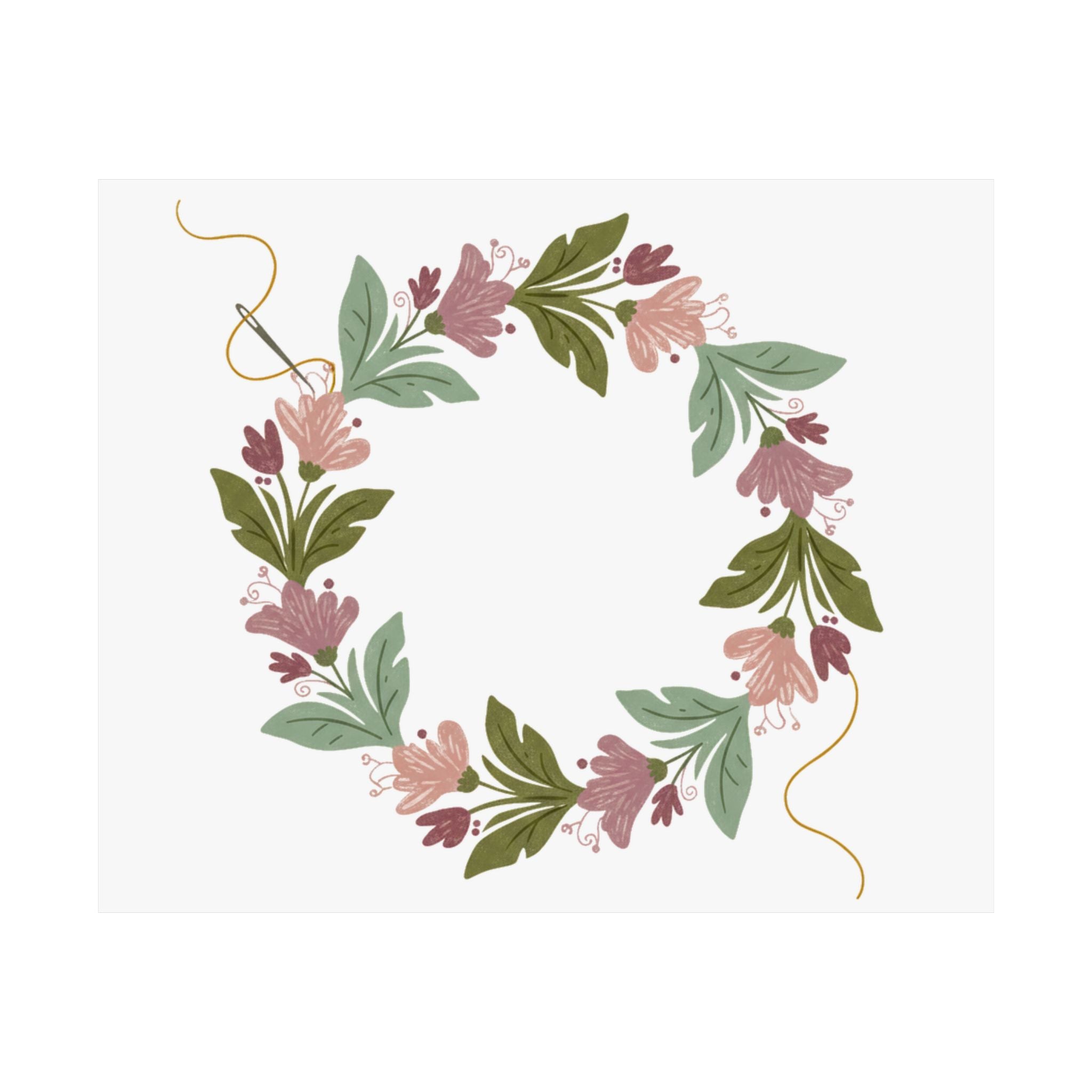 Botanical Wreath Poster