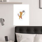 Cat Yarn Ball Poster