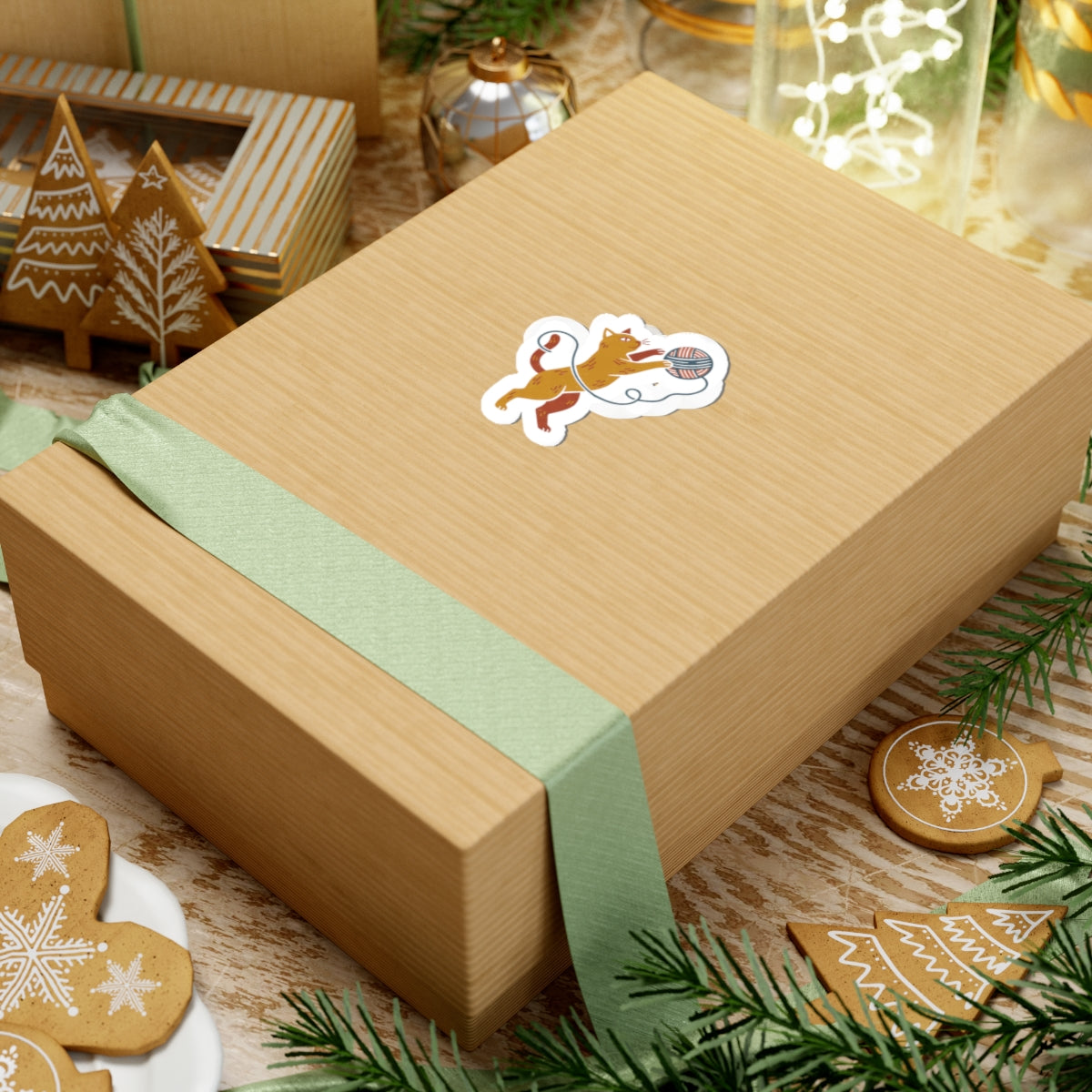 Cat Yarn Ball Sticker