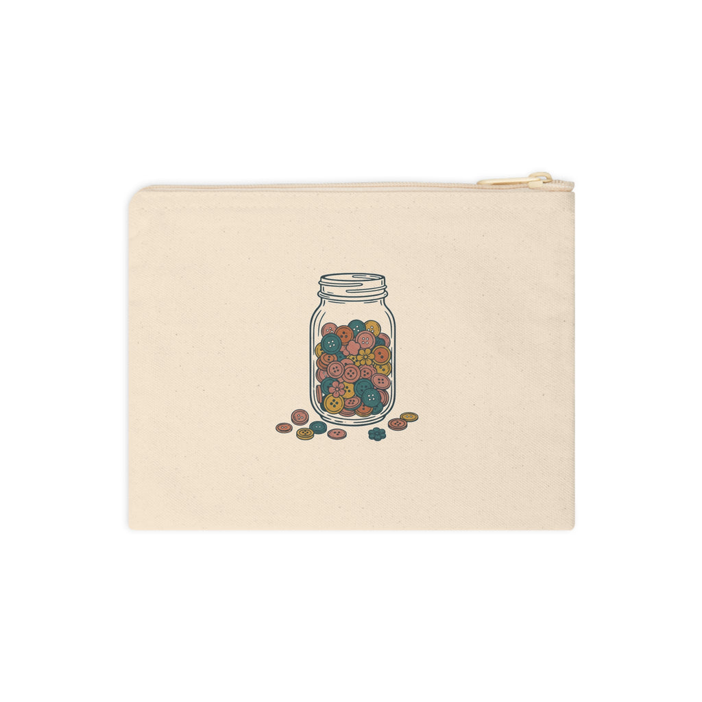 Button Jar Zip Pouch