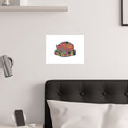 Cat On Quilt Poster