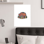 Cat On Quilt Poster