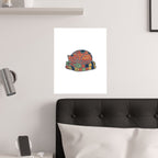 Cat On Quilt Poster
