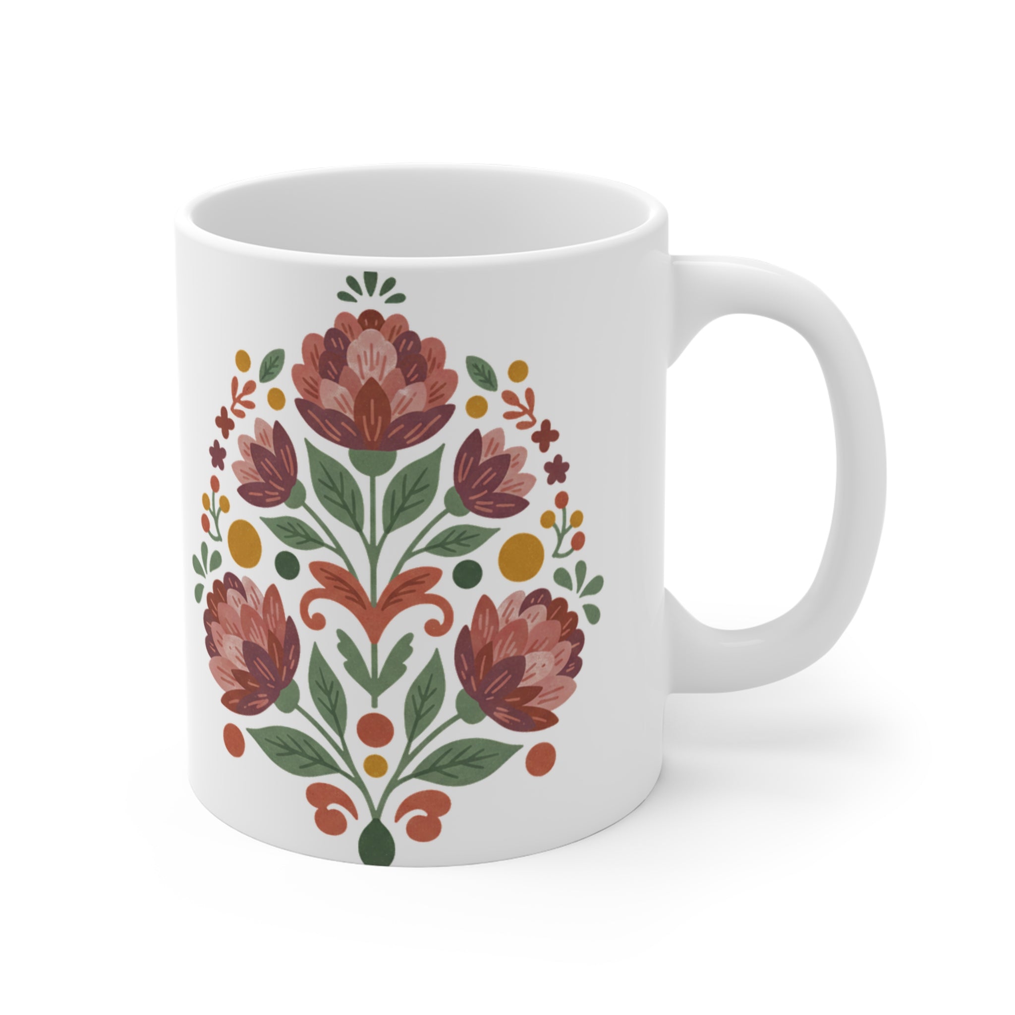 Fabric Floral Spray Mug