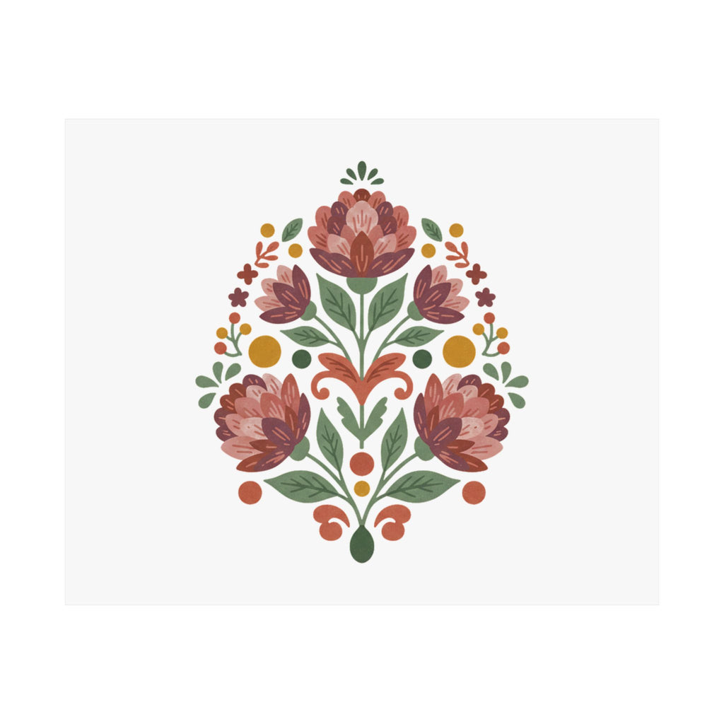 Fabric Floral Spray Poster