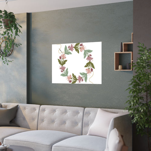 Botanical Wreath Poster