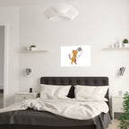 Cat Yarn Ball Poster