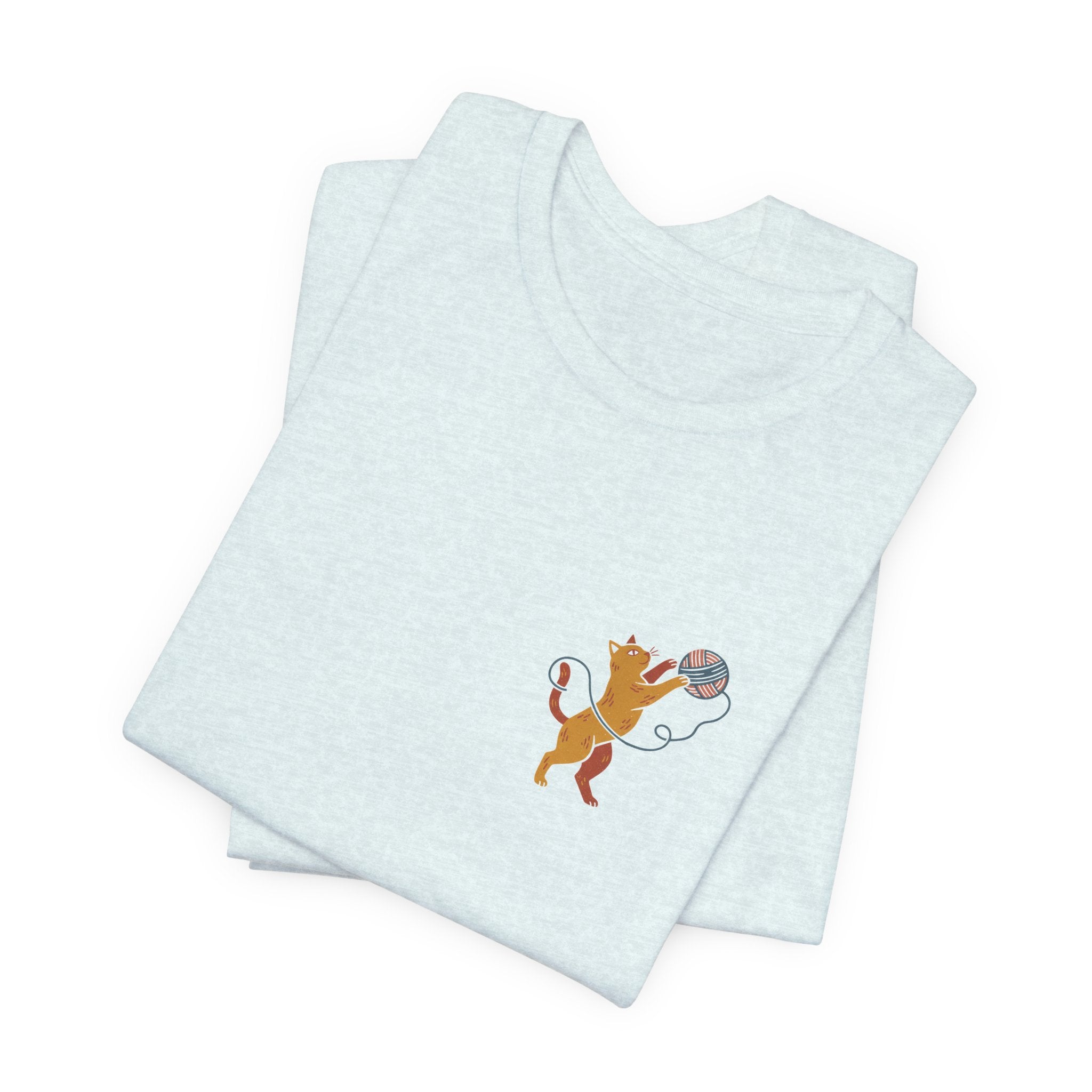 Cat Yarn Ball Shirt (Pocket)