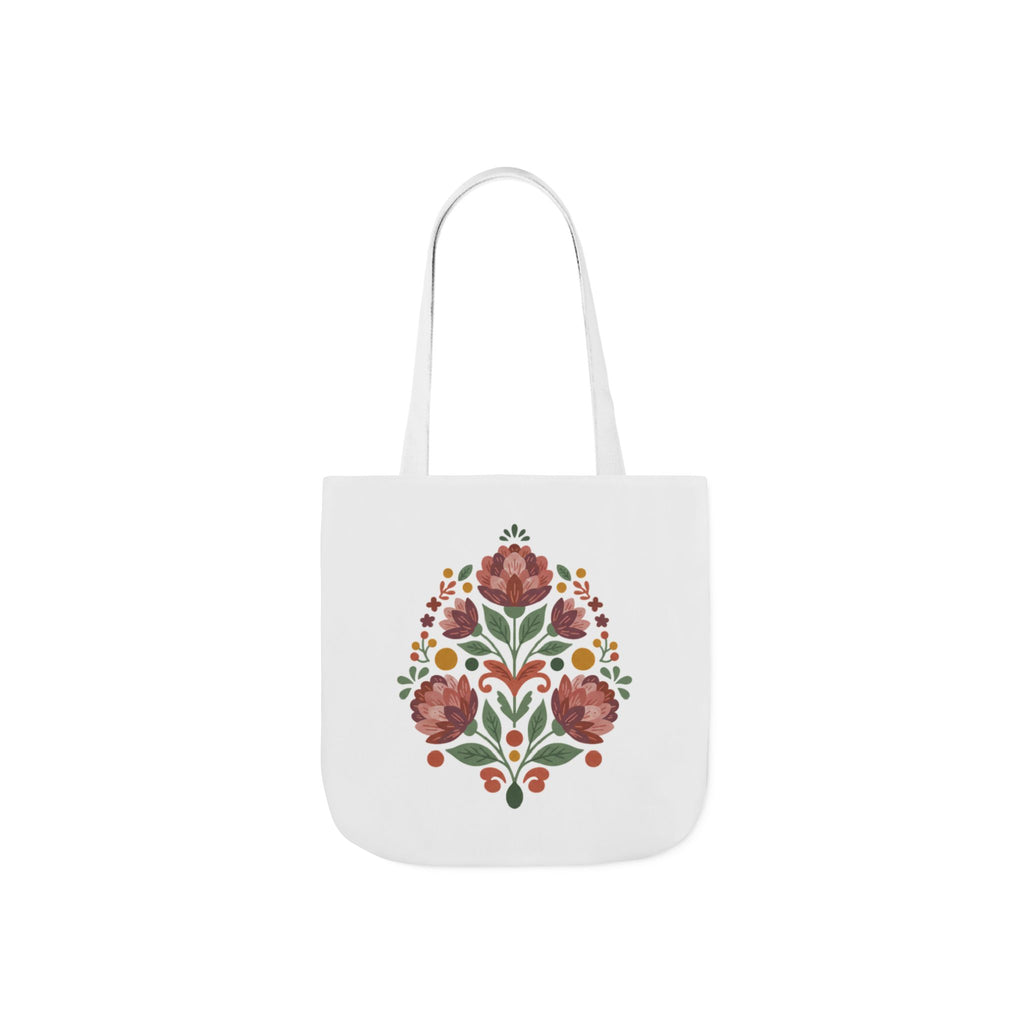 Fabric Floral Spray Tote