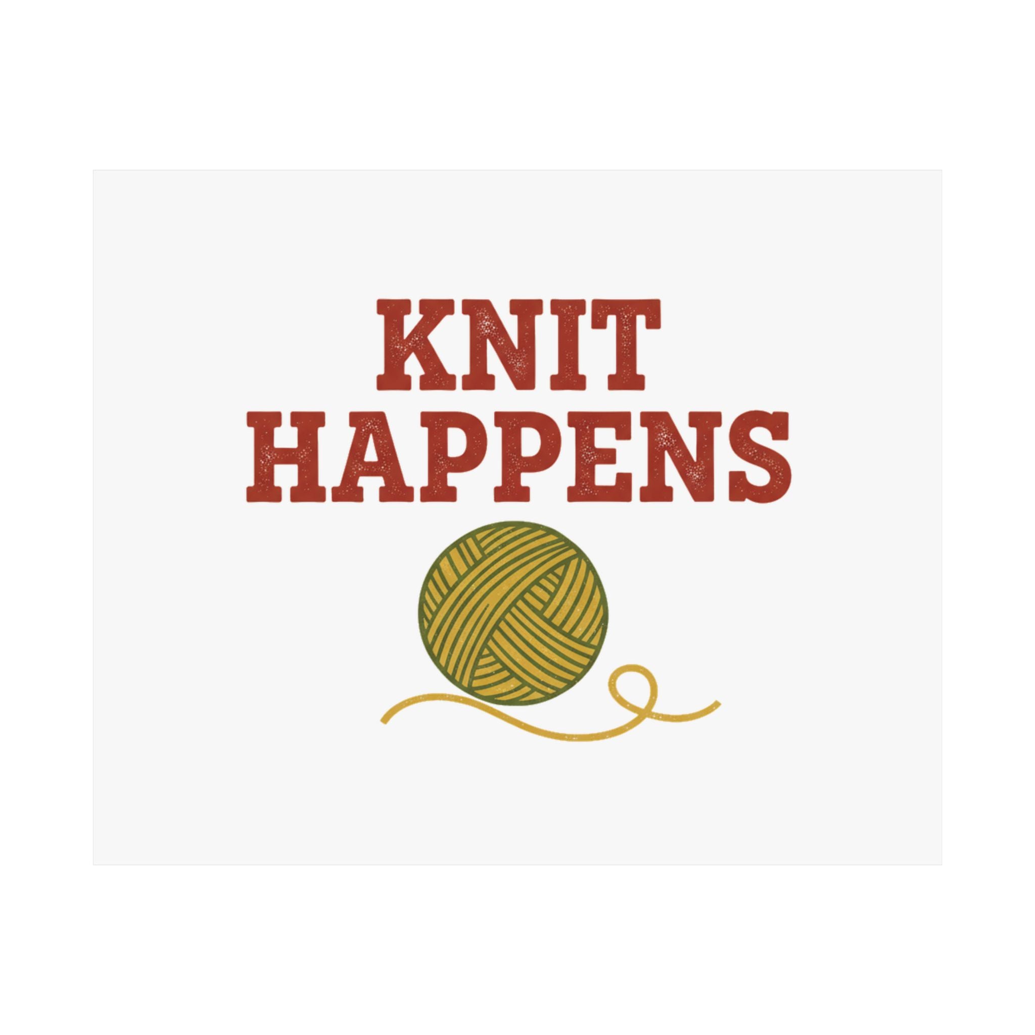 Knit Happens Poster