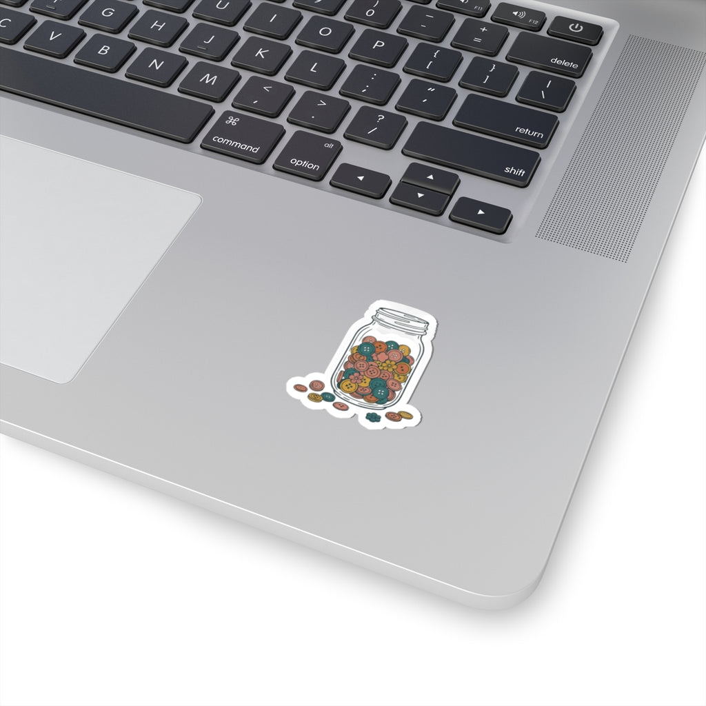 Button Jar Sticker