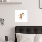 Cat Yarn Ball Poster