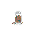 Button Jar Sticker