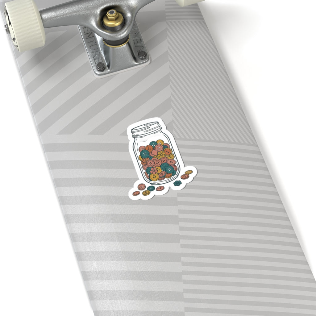 Button Jar Sticker