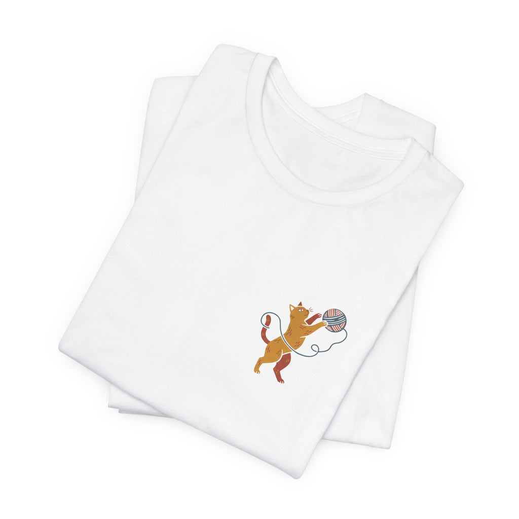 Cat Yarn Ball Shirt (Pocket)