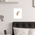 Cat Yarn Ball Poster
