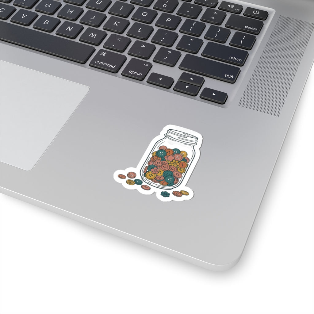 Button Jar Sticker