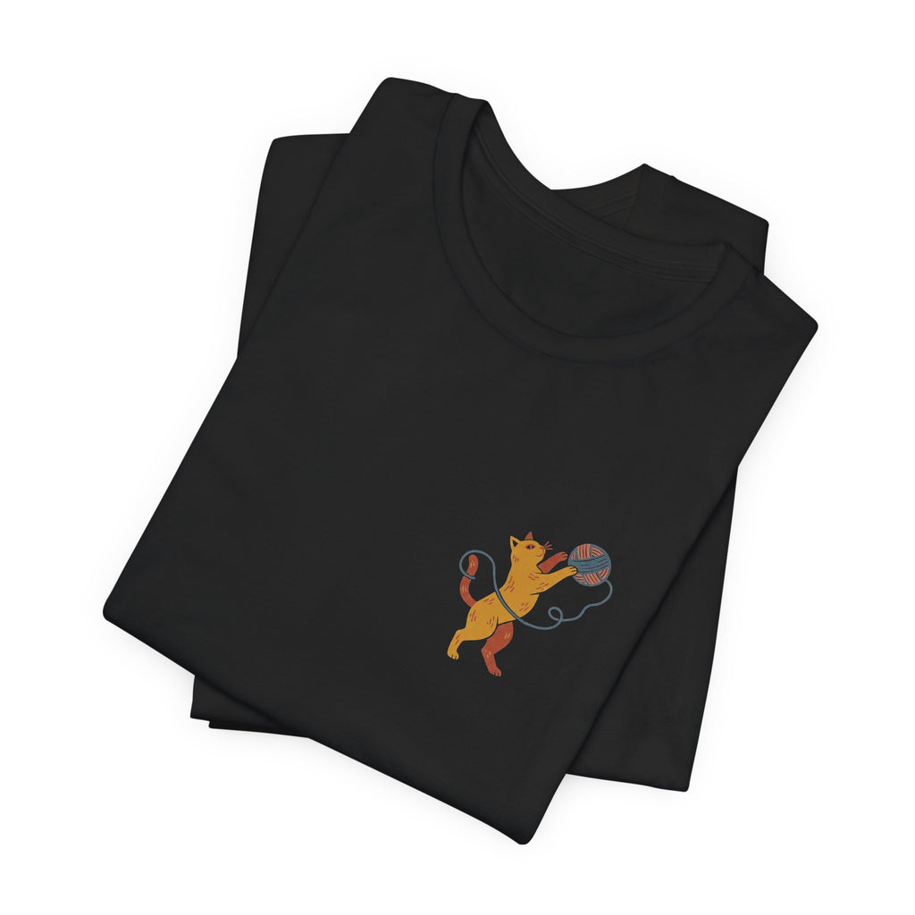 Cat Yarn Ball Shirt (Pocket)