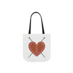 Knit Heart Tote