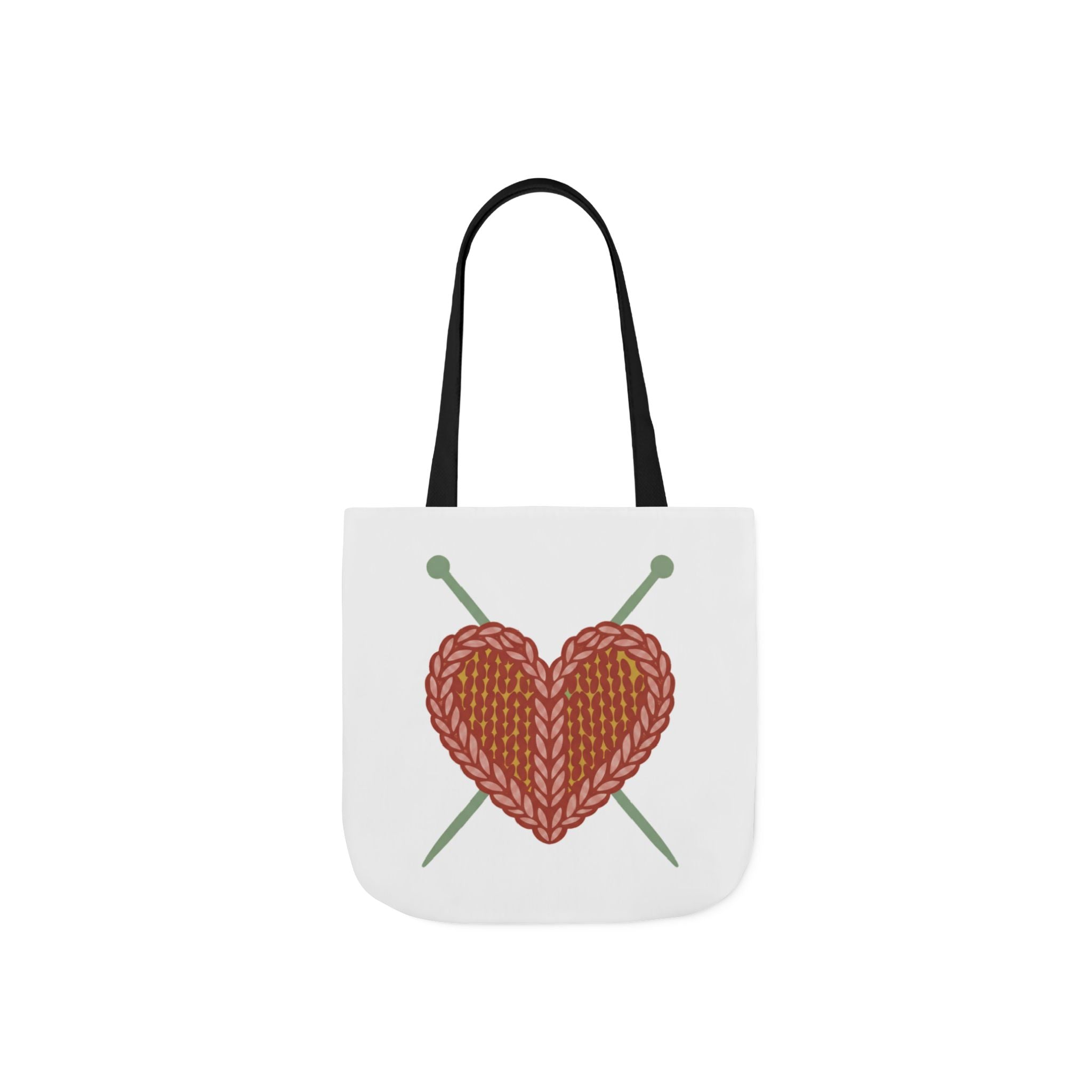 Knit Heart Tote