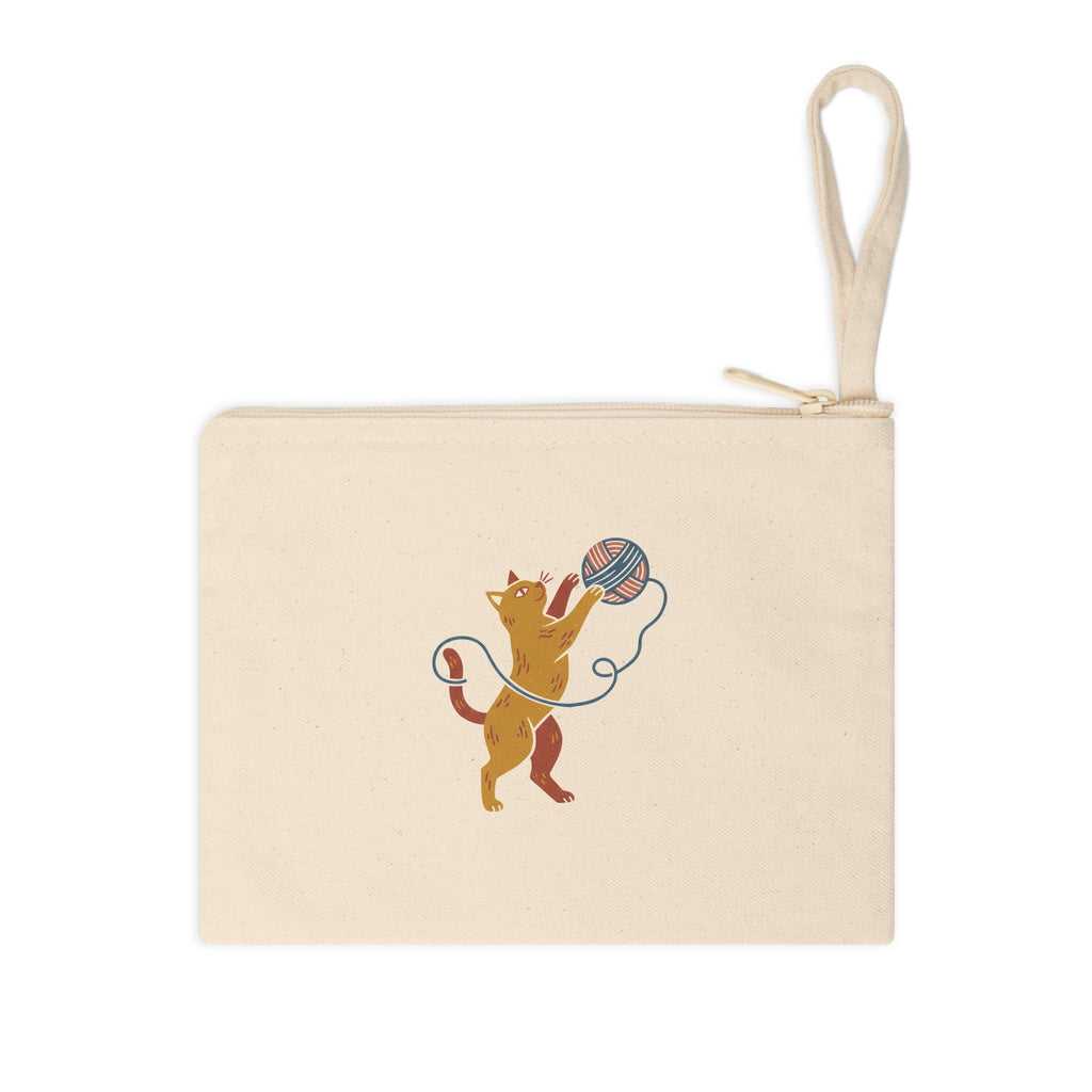 Cat Yarn Ball Zip Pouch