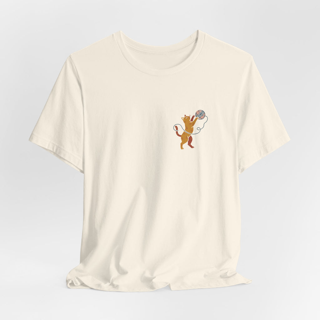 Cat Yarn Ball Shirt (Pocket)